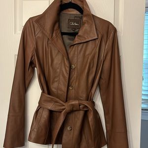 Women’s Cole Hahn buttery soft lamb skin jacket